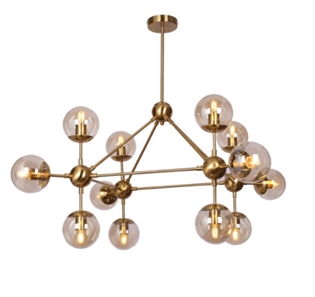 Visilica LOFT 338-12 BRASS+COGNAC